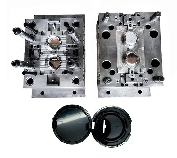 Plastic injection mold for powder box parts, Taichung plastic injection factory, cosmetic packaging 