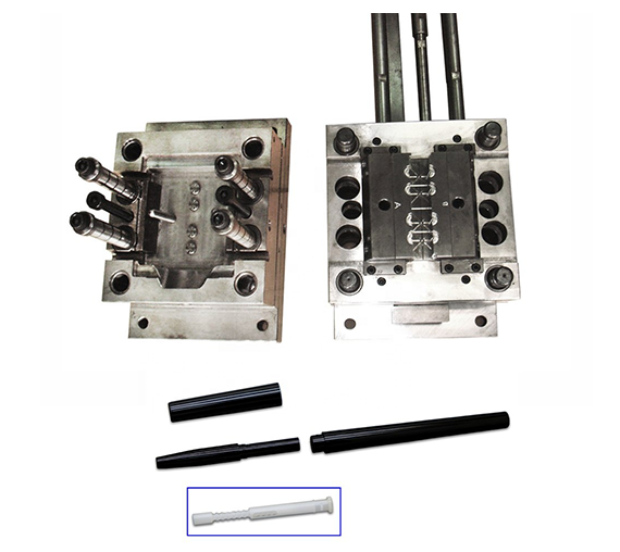Eyebrow pencil plastic injection mold, eyebrow pencil inner tube eyebrow pencil parts plastic inject